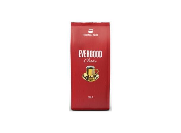 Kaffe Evergood filtermalt 250 gr (24) Den klassiske Evergood filterkaffe 